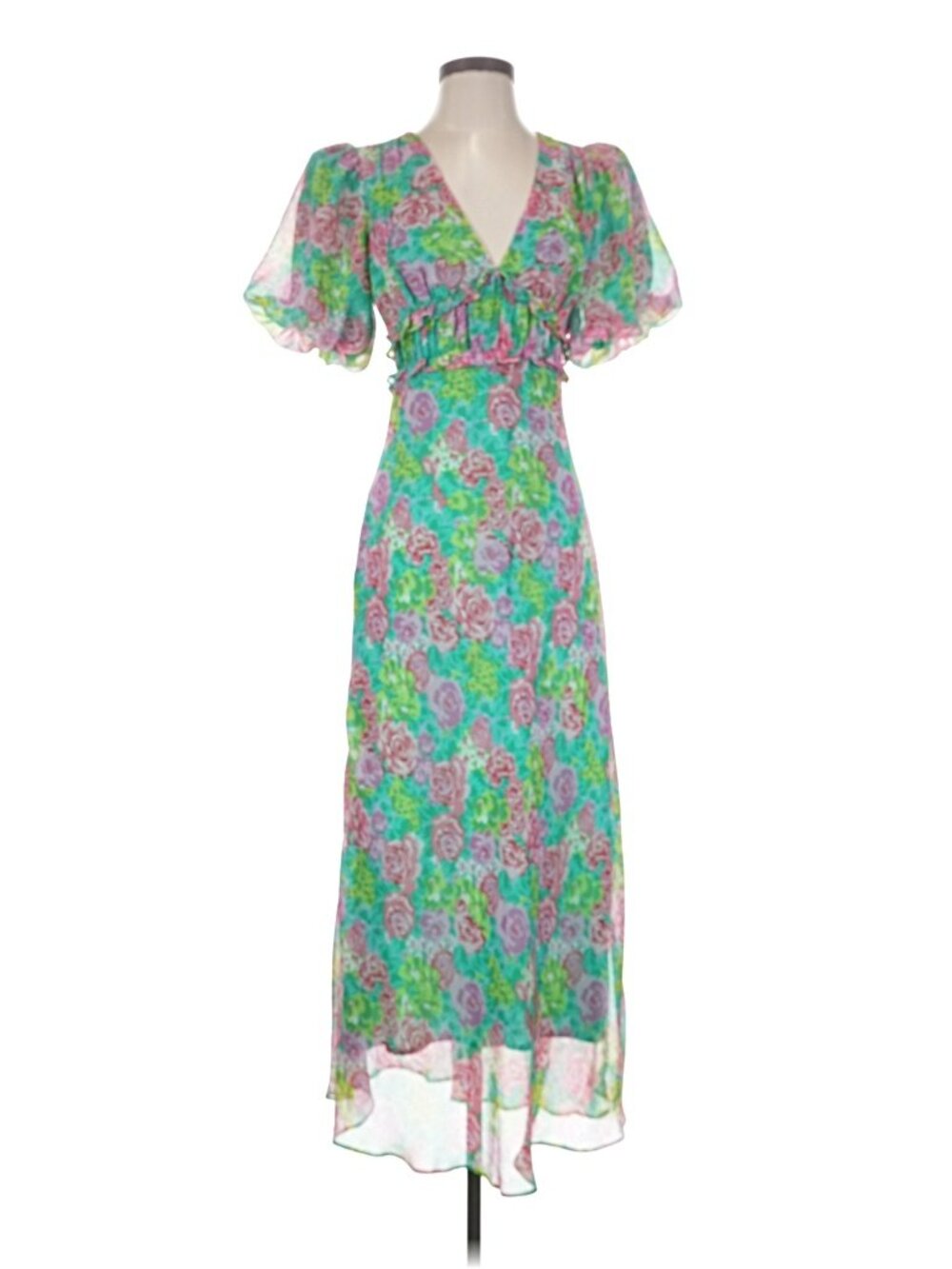 ASTR The Label Esperanza Dress featuring a bright floral print with r